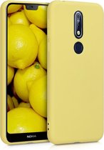kwmobile telefoonhoesje voor Nokia 7.1 (2018) - Hoesje voor smartphone - Back cover in mat geel