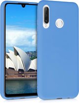 kwmobile telefoonhoesje voor Huawei P30 Lite - Hoesje voor smartphone - Back cover in jeansblauw