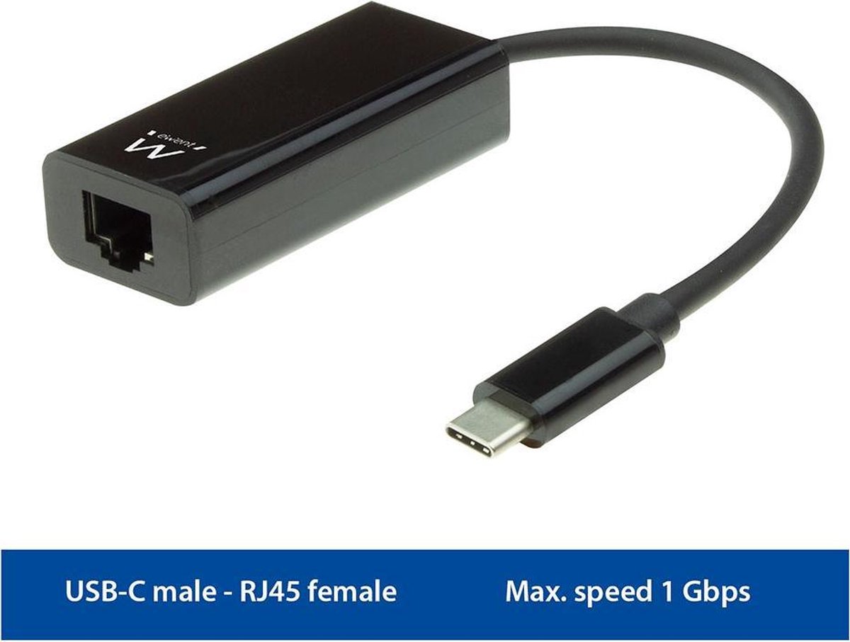 Ewent USB-C naar Gigabit ethernet adapter