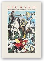 Vintage Pablo Picasso Exhibition Poster 4 - 60x80cm Canvas - Multi-color