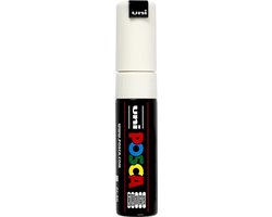foto van Posca verfstift op waterbasis 8mm - bold line - wit