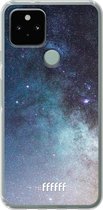 6F hoesje - geschikt voor Google Pixel 5 -  Transparant TPU Case - Milky Way #ffffff