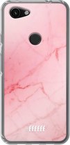 6F hoesje - geschikt voor Google Pixel 3a -  Transparant TPU Case - Coral Marble #ffffff