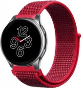 Shop4 - OnePlus Watch Bandje - Nylon Rood