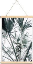 JUNIQE - Posterhanger Beach Palm Fruits -30x45 /Grijs & Groen