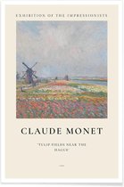 JUNIQE - Poster Monet - Tulip Fields near The Hague -20x30 /Kleurrijk