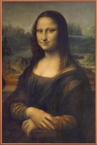 JUNIQE - Poster met kunststof lijst Da Vinci – Mona Lisa -20x30 /Bruin