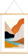 JUNIQE - Posterhanger Mountainscape -40x60 /Kleurrijk