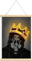 JUNIQE - Posterhanger Biggie -20x30 /Geel & Zwart