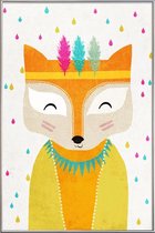 JUNIQE - Poster met kunststof lijst Regenmaker -40x60 /Geel & Oranje