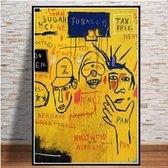 Jean Michel Basquiat Poster 9 - 21x30cm Canvas - Multi-color