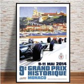 World Grand Prix Retro Poster 6 - 60x90cm Canvas - Multi-color