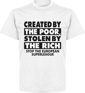 Super League Protest T-Shirt - Wit - L