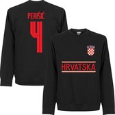 Kroatië Perisic 4 Team Sweater 2021-2022 - Zwart - Kinderen - 140