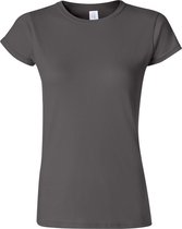Gildan Dames Zachte Stijl Korte Mouw T-Shirt (Houtskool)