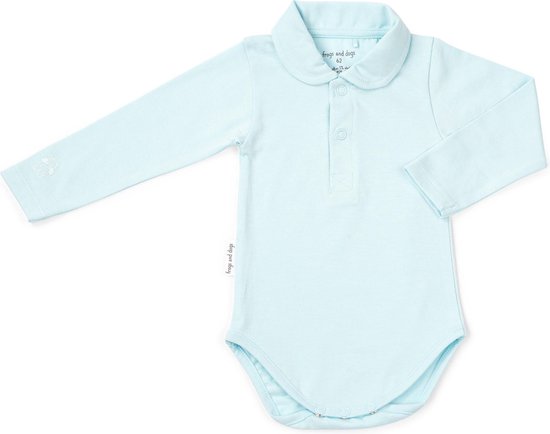 Foto: Frogs and dogs polo romper basic blauw maat 62 jongens