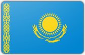 Vlag Kazachstan - 150 x 225 cm - Polyester