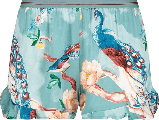Hunkemöller Dames Nachtmode Pyjama shorts - Blauw - maat XS | bol.com