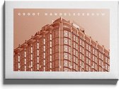 Walljar - Groot Handelsgebouw - Muurdecoratie - Poster met lijst