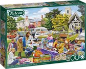 Falcon puzzel Village Church Car Boot Sale - Legpuzzel - 500 stukjes