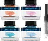 Schneider inktpotjes - 15ml - pastel - giftbox 4 stuks assorti kleuren - S-143701