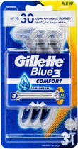 Gillette Blue 3 Wegwerpmesjes  3 st.