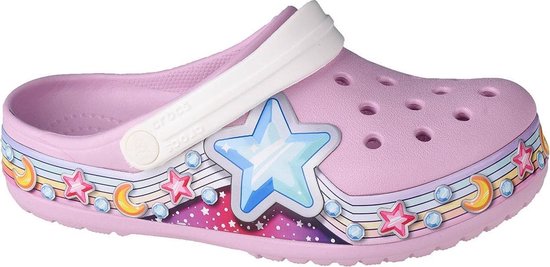 Crocs Fun Lab Star Band Clog 207075-6GD, Kinderen, Roze, slippers, maat:  19/20 EU | bol.com