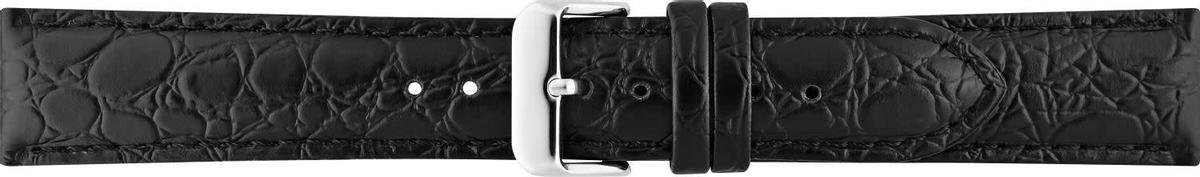 BBS 00086000_01_22_22_mm 22MM horlogeband zwart croco  stalen gesp