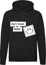Dont forget to smile hoodie | altijd blijven lachen | unisex | trui | sweater | hoodie | capuchon