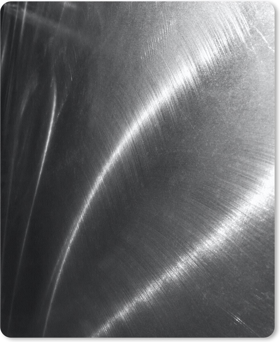 Muismat Metalen structuur of achtergrond - Gebogen metalen structuur muismat rubber - 30x40 cm - Muismat met foto