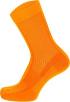 Santini Fietssokken zomer Fluo Oranje Heren - Cubo Light Summer Socks Flashy Orange - XS/S