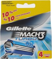 Gillette - Gillette Mach3 Turbo (4 pcs) - Replacement head -