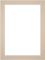 Your Decoration  Passe-Partout - Kadermaat 18x24 cm - Fotomaat 12x18 cm - Beige