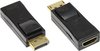 Alcasa HDMI - DisplayPort F/M Zwart