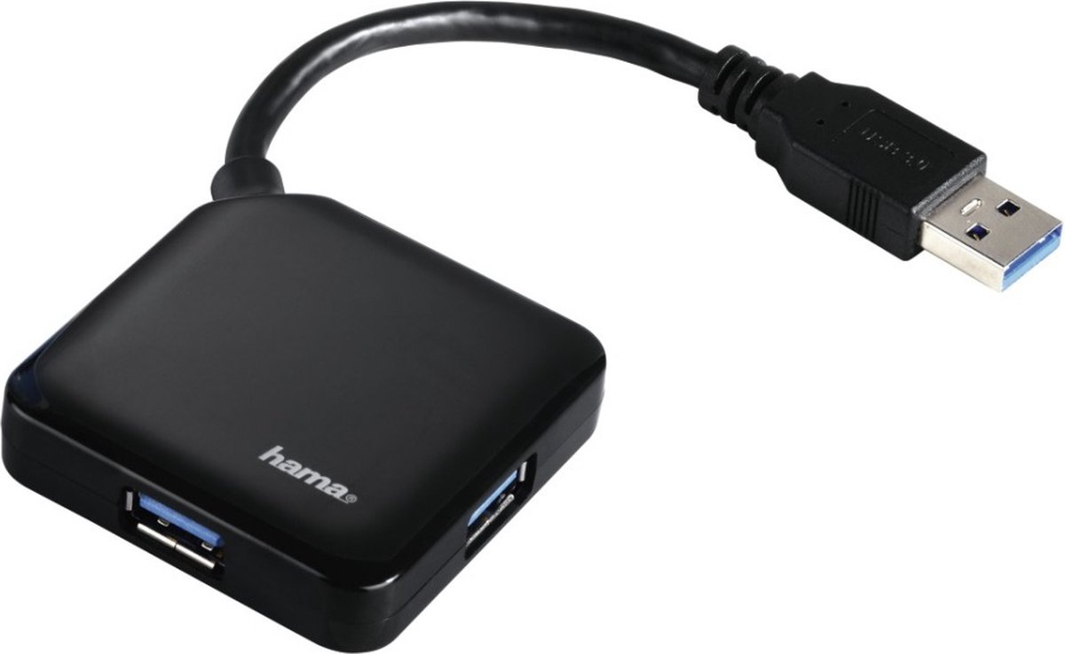Hama USB 3.0 Hub Met 4 Poorten