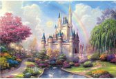 Puzzel 1000 Stukjes Volwassenen - Legpuzzel - Landschappen - Het sprookjes kasteel