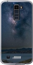 LG K10 (2016) Hoesje Transparant TPU Case - Landscape Milky Way #ffffff