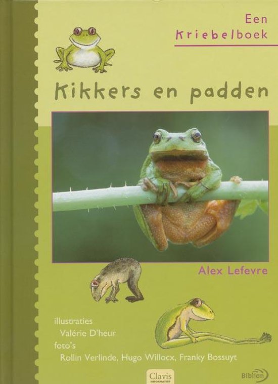 Omslag van Kriebelboek Kikkers En Padden door A. Lefevre