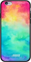 iPhone 6s Hoesje TPU Case - Rainbow Tie Dye #ffffff