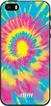 iPhone 5s Hoesje TPU Case - Psychedelic Tie Dye #ffffff