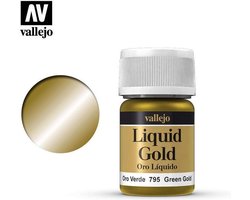 Vallejo Hobbyverf - 70795 Liquid Green Gold Verf potje - 35 ml