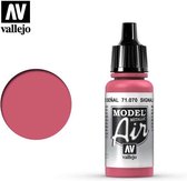 Vallejo 71070 Model Air Turn Signal Red - Metallic - Acryl Verf flesje