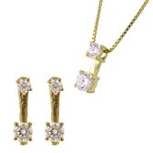 Orphelia SET-7128/G - Ketting(en) met oorbel(len) - Zilver 925