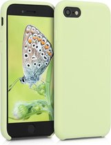 kwmobile telefoonhoesje voor Apple iPhone SE (2022) / SE (2020) / 8 / 7 - Hoesje met siliconen coating - Smartphone case in pistache