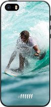 iPhone 5s Hoesje TPU Case - Boy Surfing #ffffff