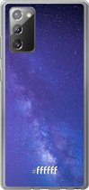 Samsung Galaxy Note 20 Hoesje Transparant TPU Case - Star Cluster #ffffff