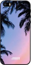 iPhone 5s Hoesje TPU Case - Sunset Palms #ffffff