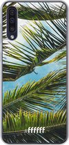 Samsung Galaxy A50 Hoesje Transparant TPU Case - Palms #ffffff