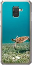 Samsung Galaxy A8 (2018) Hoesje Transparant TPU Case - Turtle #ffffff