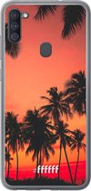 Samsung Galaxy A11 Hoesje Transparant TPU Case - Coconut Nightfall #ffffff
